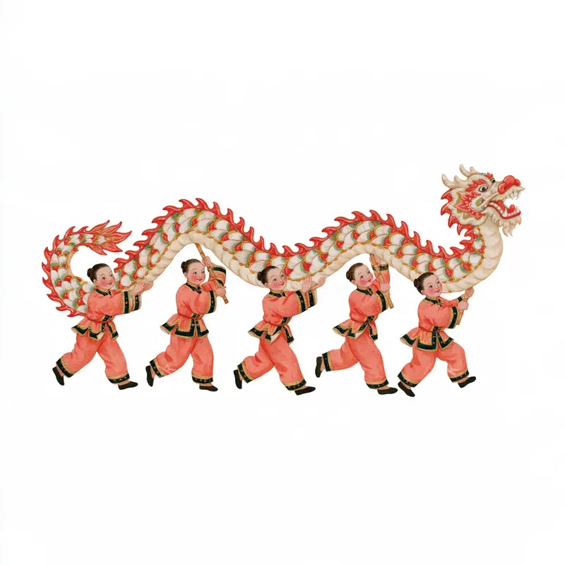 Chinese New Year Watercolor Clipart