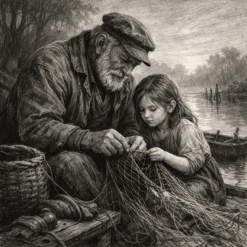 Emotional Monochrome Story Scenes