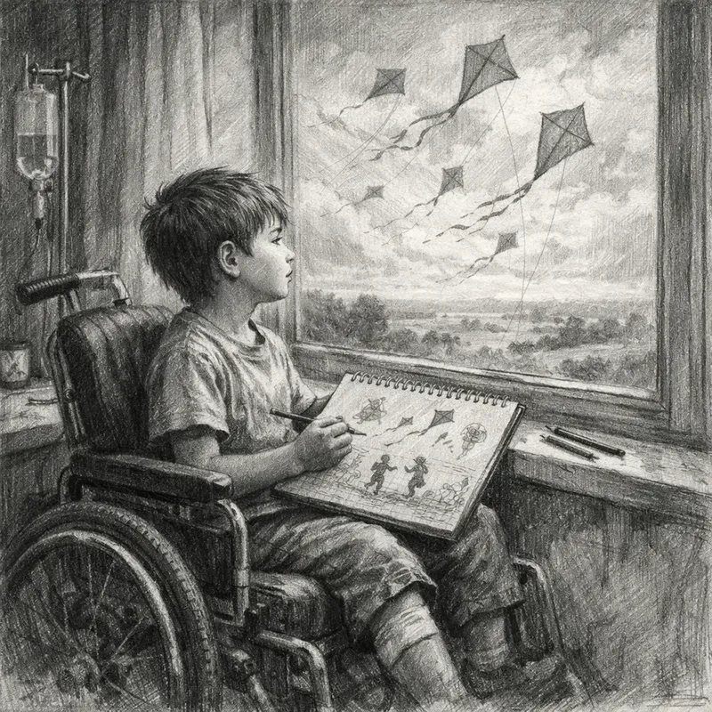 Emotional Monochrome Story Scenes