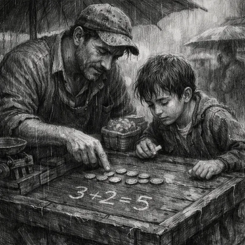 Emotional Monochrome Story Scenes