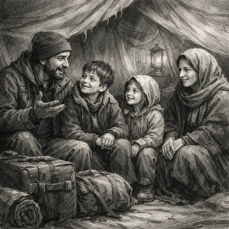 Emotional Monochrome Story Scenes