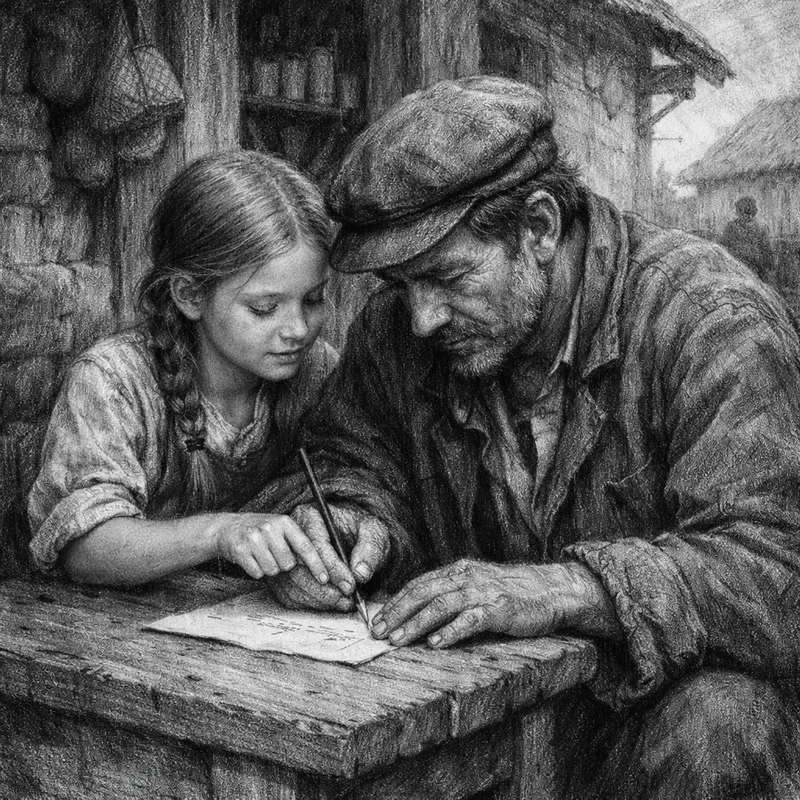 Emotional Monochrome Story Scenes