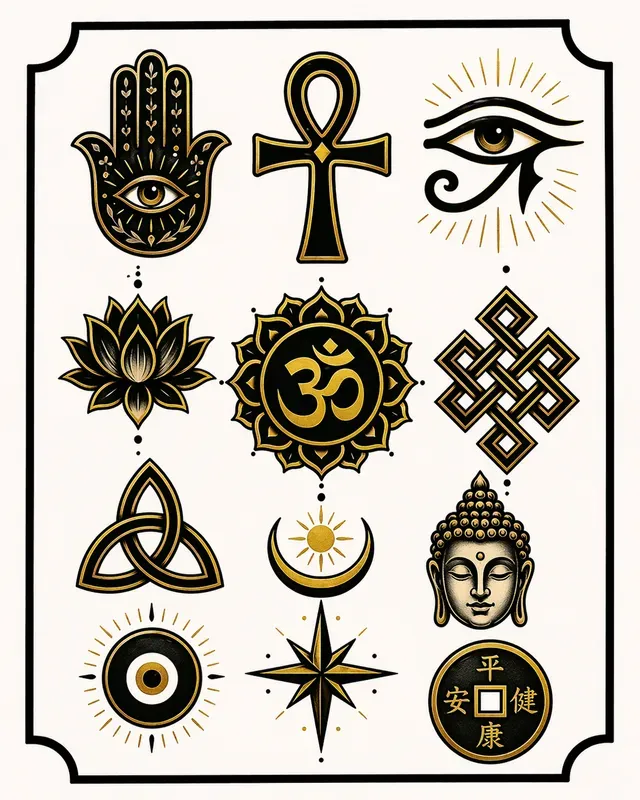 Tattoo Flash Sheet Designs