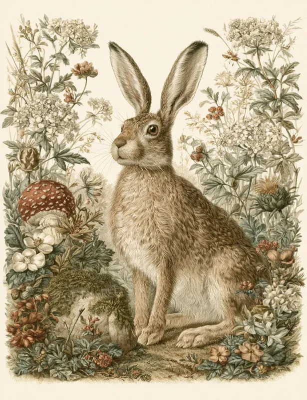 Vintage Botanical Whimsical Illustrations
