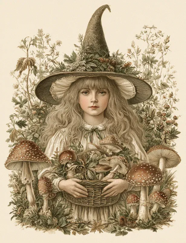 Vintage Botanical Whimsical Illustrations
