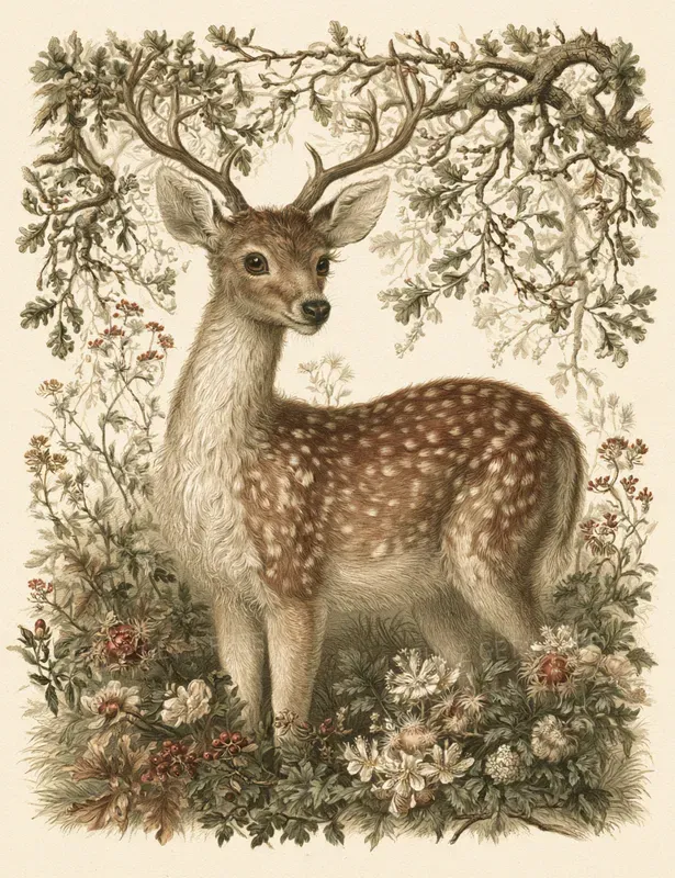 Vintage Botanical Whimsical Illustrations