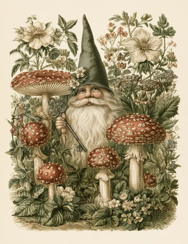 Vintage Botanical Whimsical Illustrations