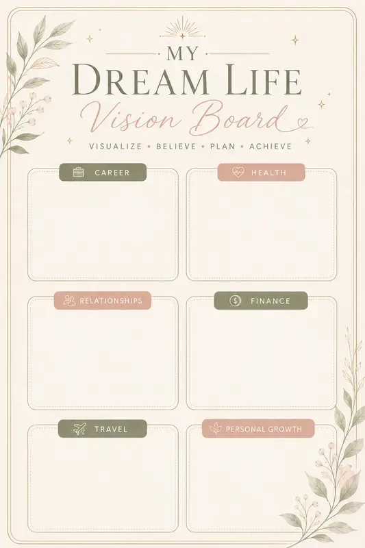 Vision Board Goal Planner Kits