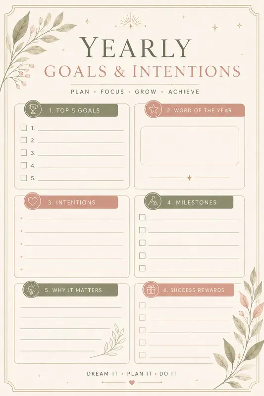 Vision Board Goal Planner Kits