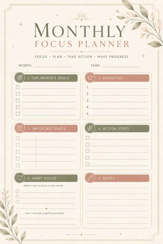 Vision Board Goal Planner Kits
