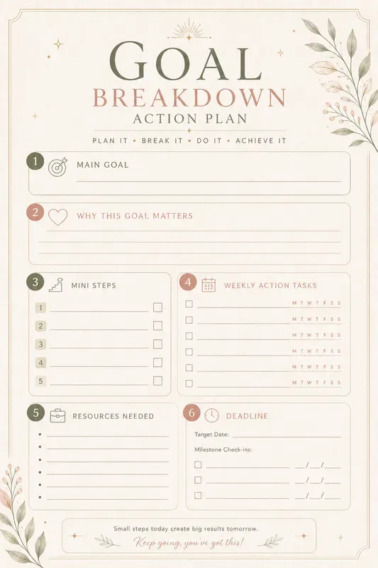 Vision Board Goal Planner Kits