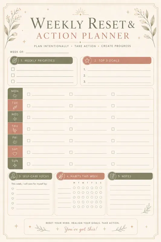 Vision Board Goal Planner Kits