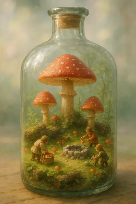 Miniature Worlds In Bottles