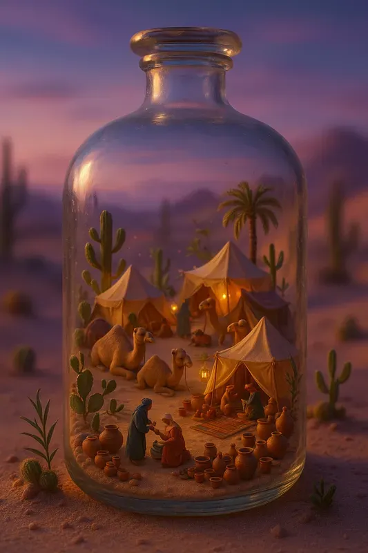 Miniature Worlds In Bottles
