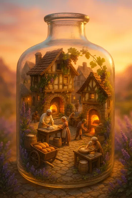 Miniature Worlds In Bottles