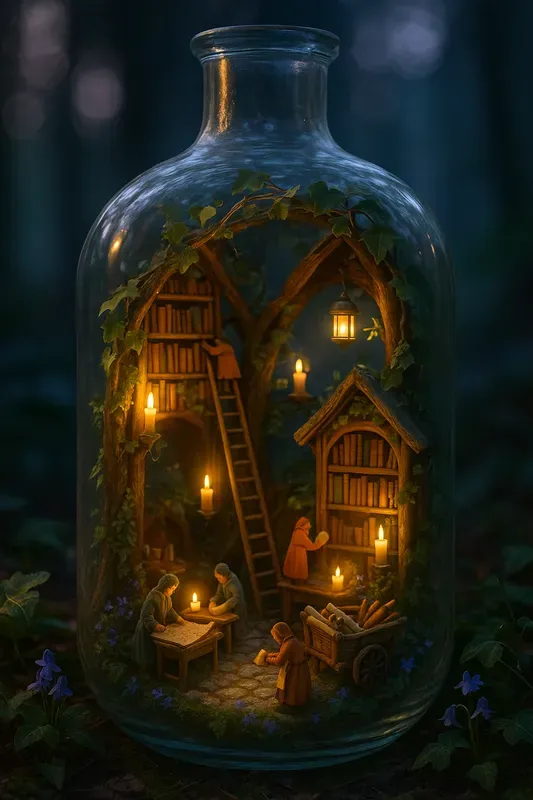 Miniature Worlds In Bottles
