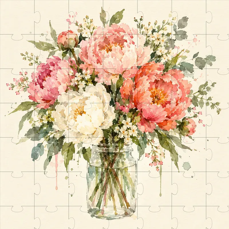 Flower Market Bouquet Art Generator