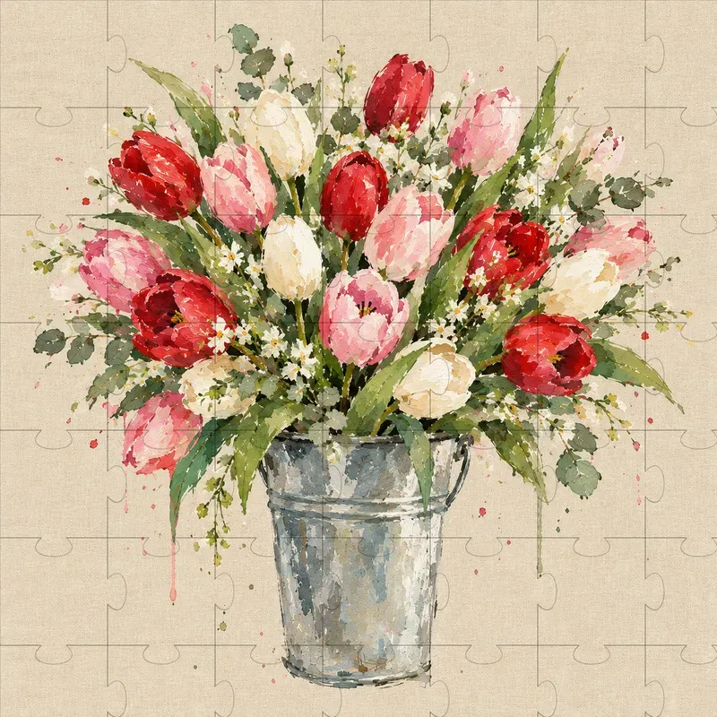 Flower Market Bouquet Art Generator