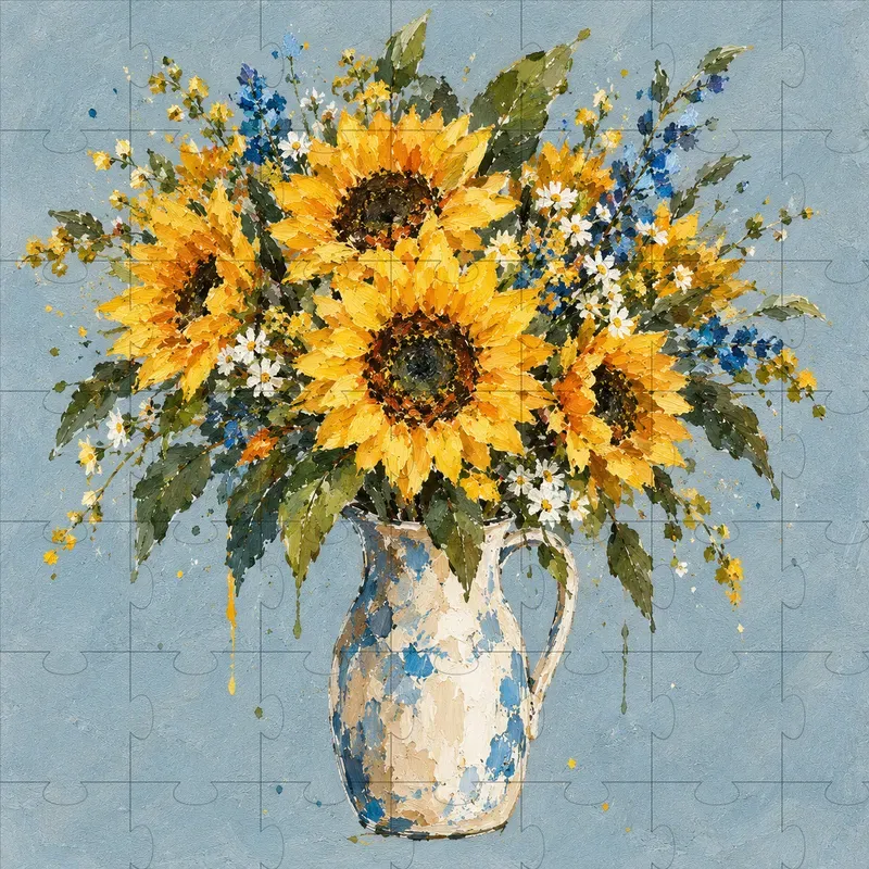 Flower Market Bouquet Art Generator