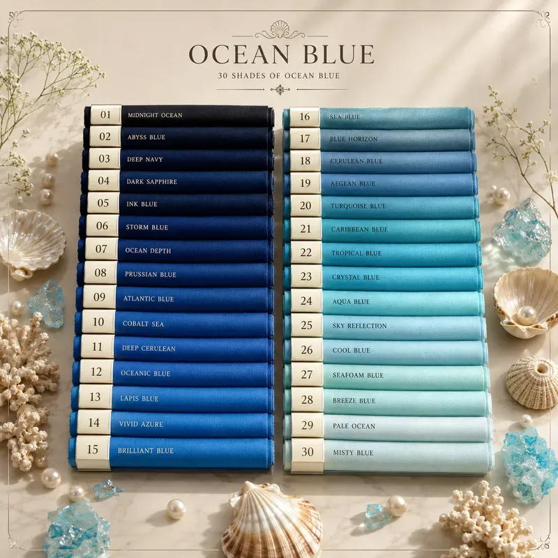 30 Shade Luxury Color Charts