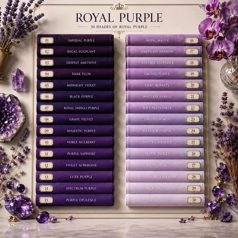 30 Shade Luxury Color Charts