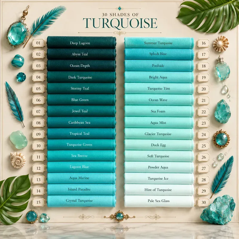 30 Shade Luxury Color Charts