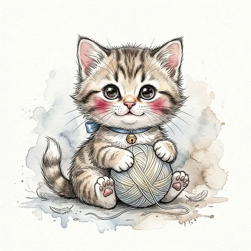 Watercolor Baby Animal Sticker Pod Art