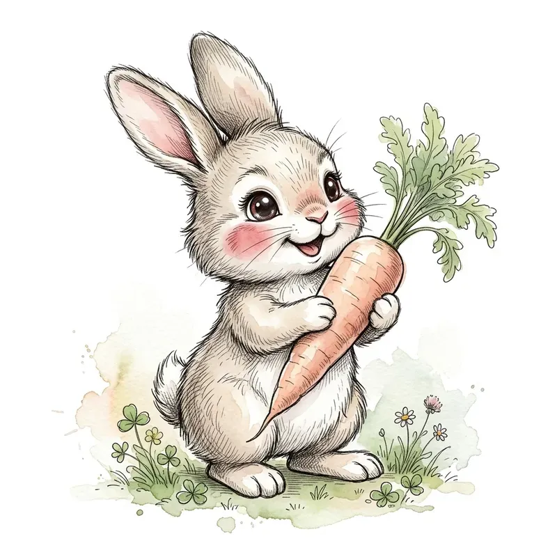 Watercolor Baby Animal Sticker Pod Art