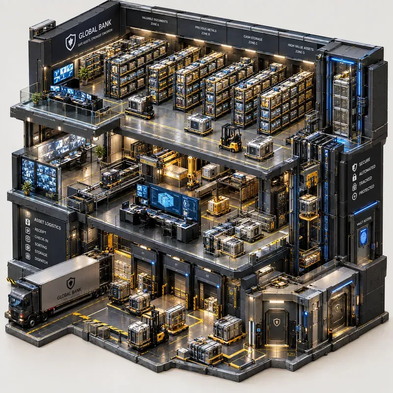 Bank Vault 3D Isometric Assets