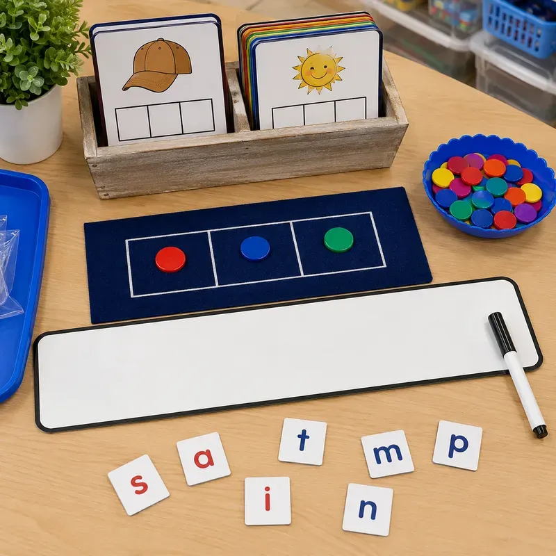 Phonics Wordbuilding Tray Photo Builders