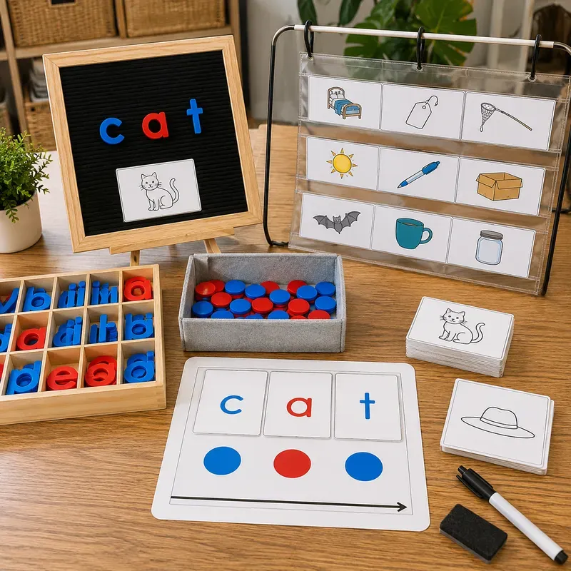 Phonics Wordbuilding Tray Photo Builders