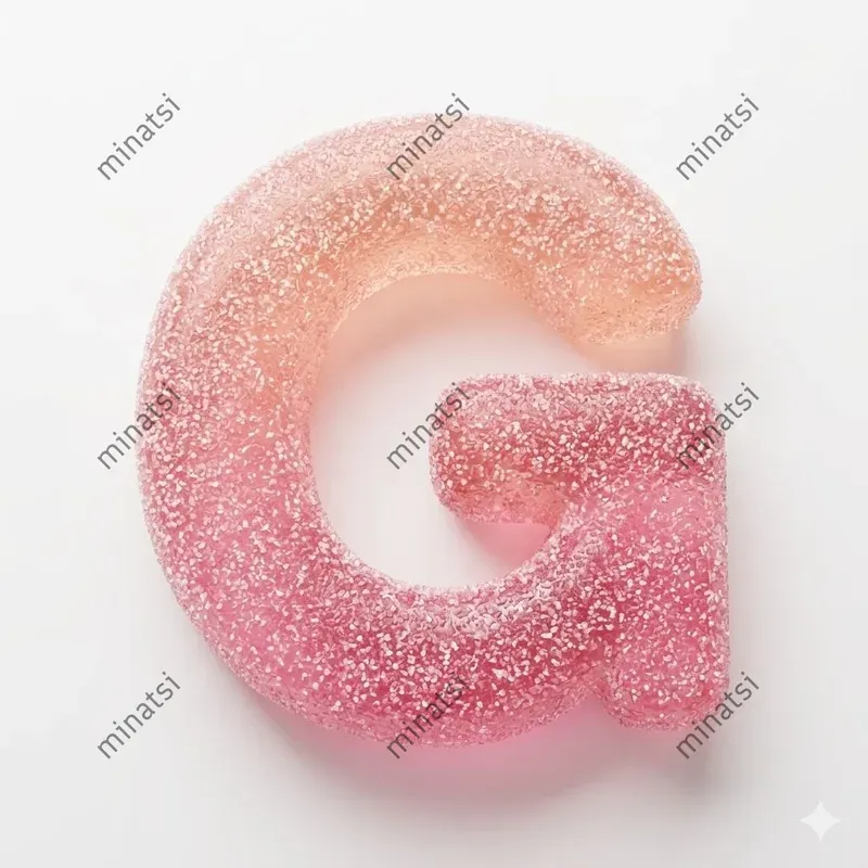 Hyperrealistic 3D Material Alphabets