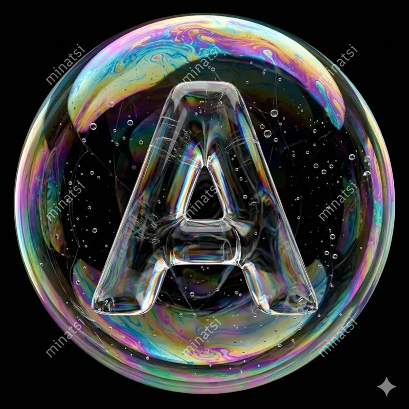 Hyperrealistic 3D Material Alphabets