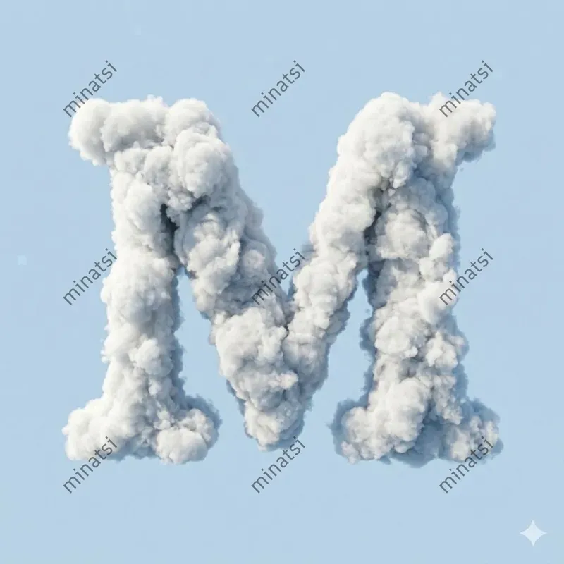 Hyperrealistic 3D Material Alphabets