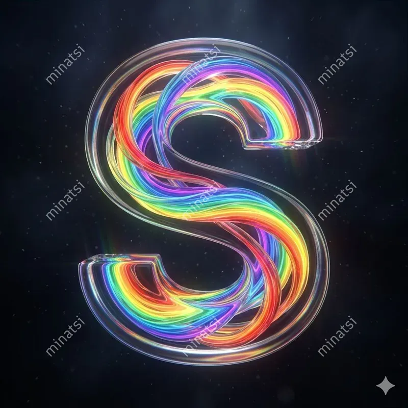 Hyperrealistic 3D Material Alphabets