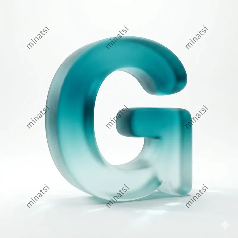 Hyperrealistic 3D Material Alphabets