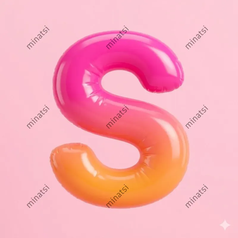 Hyperrealistic 3D Material Alphabets