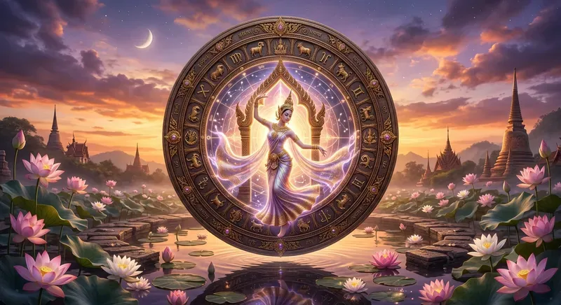 Ancient Thai Zodiac Wheel Art Generator