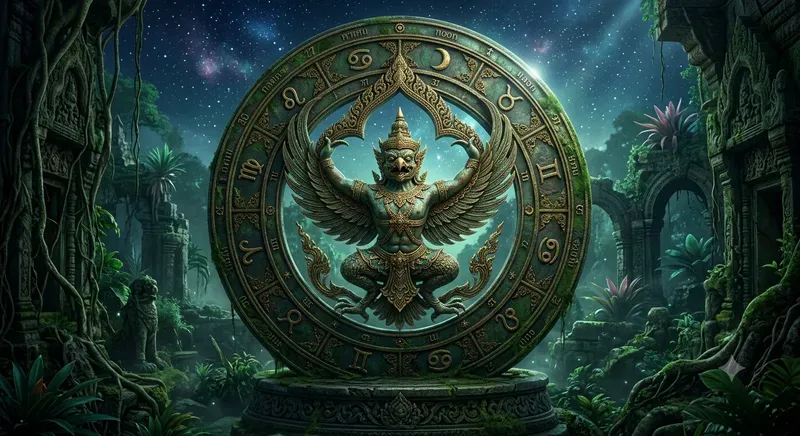 Ancient Thai Zodiac Wheel Art Generator