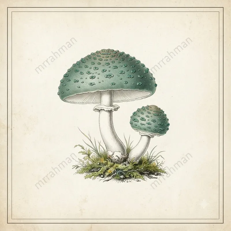 Vintage Botanical Mushroom Illustrators