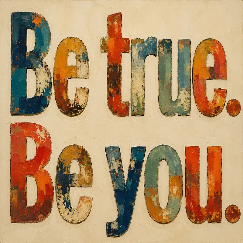 Vintage Abstract Oil Art Typographies