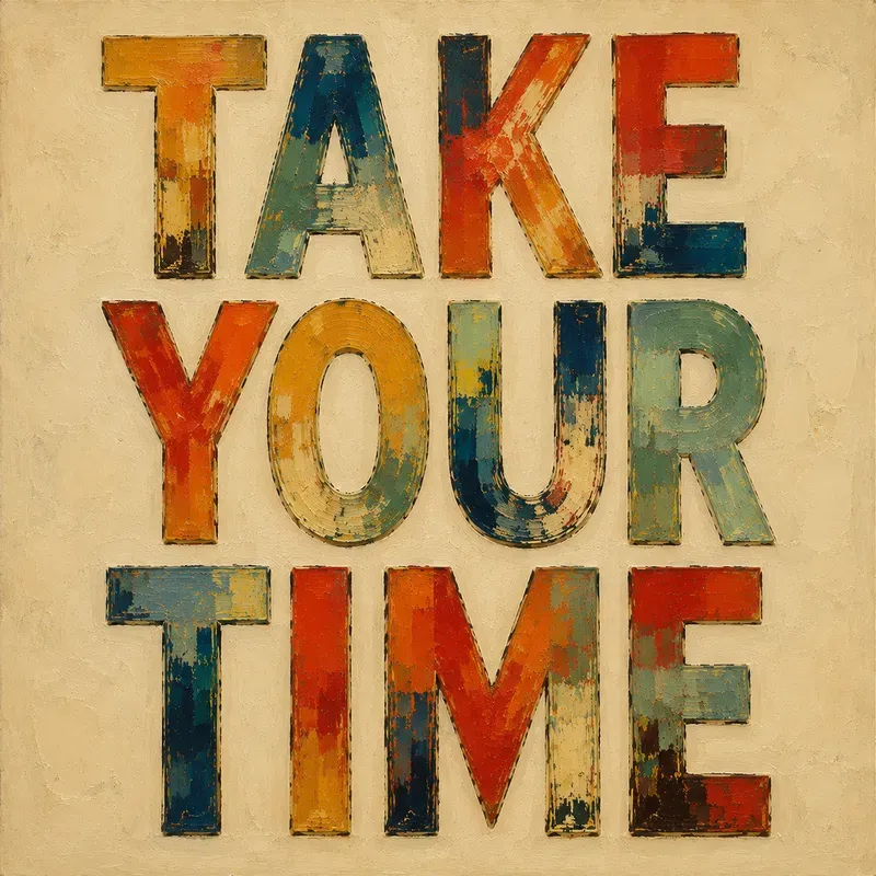 Vintage Abstract Oil Art Typographies