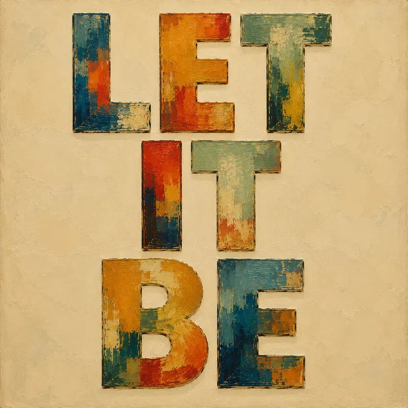 Vintage Abstract Oil Art Typographies