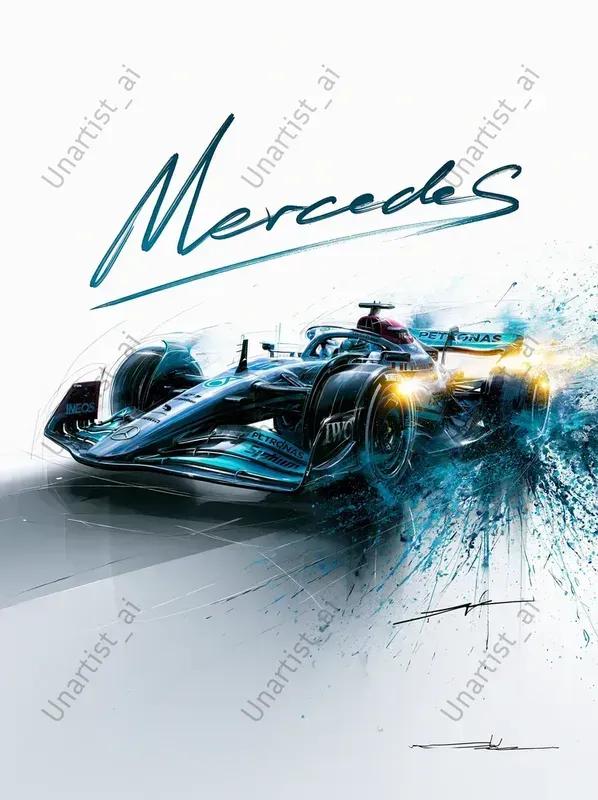 F1 2026 Team Watercolor Illustrations