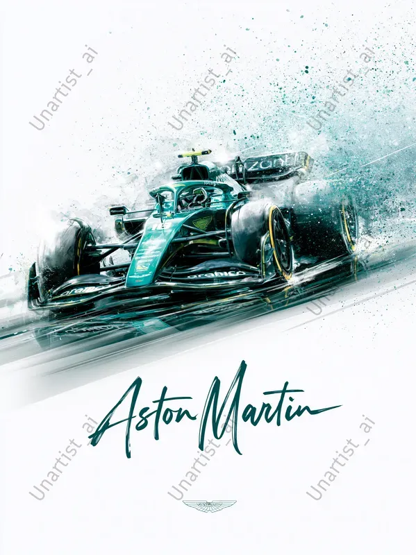 F1 2026 Team Watercolor Illustrations