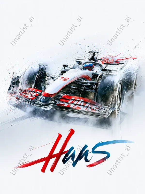 F1 2026 Team Watercolor Illustrations