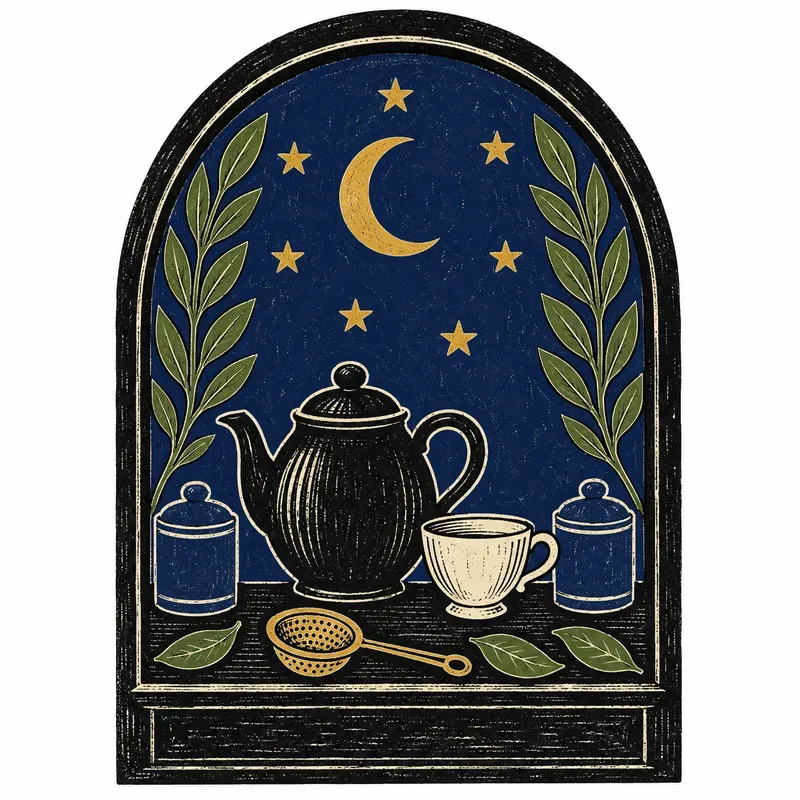 Retro Folk Botanical Apothecary Linocuts