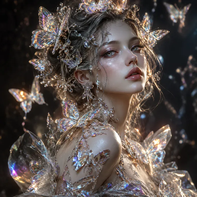 Surreal Luxury Eye Goddesses Dark