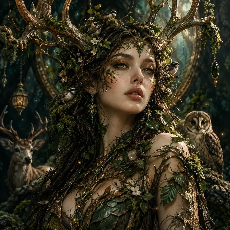 Surreal Luxury Eye Goddesses Dark