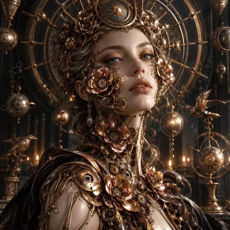 Surreal Luxury Eye Goddesses Dark